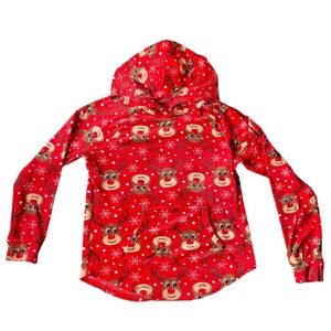 {No Boundaries} Rudolph  Reindeer Super Soft Hoodie